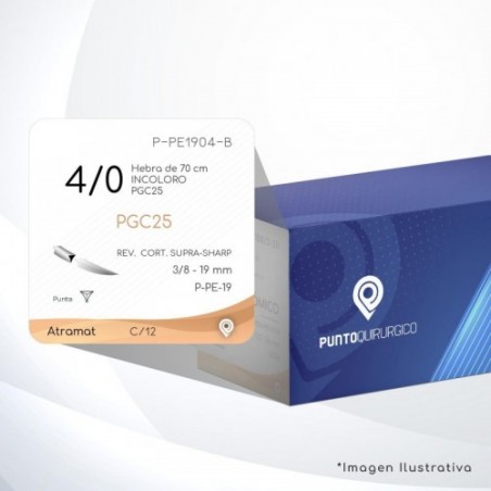 P-PE1904-B 4/0 Aguja 3/8 - 19