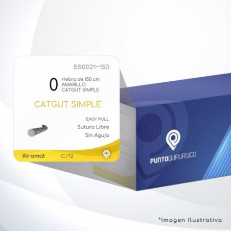 SS0021-150 0 Aguja   EASPULL  S/A Hebra de 150 cm Cirugía General C/12