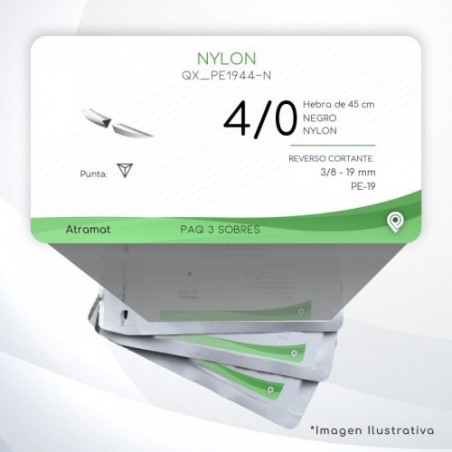 PE1944-N 4/0 Aguja 3/8 - 19