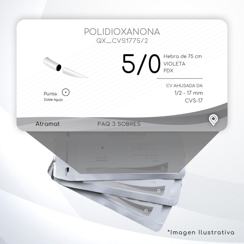 CVS1775/2 5/0 Aguja 1/2 - 17