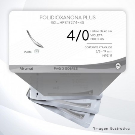 HPE19274-45 4/0 Aguja 3/8 - 19