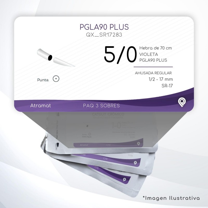 SR17283 5/0 Aguja 1/2 - 17