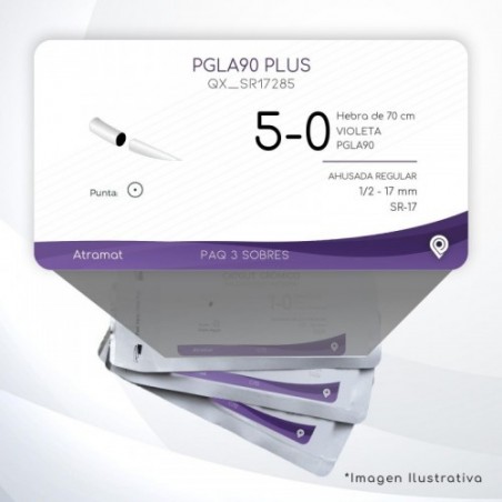 SR17285 5/0 Aguja 1/2 - 17