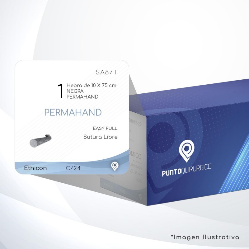 SA87T Aguja   EASPULL  S/A Hebra de 10 X 75 cm Cirugía General